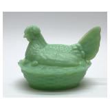 JADEITE HEN ON A NEST 6