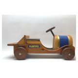 Planters peanuts wooden kiddie car ride on