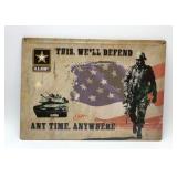 US Army metal sign
