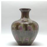 Mid century modern drip glaze vase