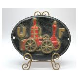 Cast aluminum United fireman