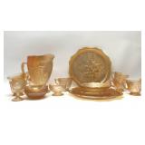 15 PCs IRIS & HERRINGBONE GLASSWARE