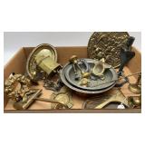 Assorted Box lot of Brass & metal