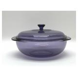 Pyrex amethyst casserole