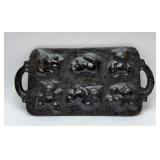 CAST IRON TEDDY BEAR CORNBREAD PAN