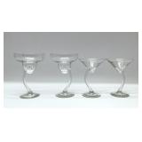 LIBBEY SWERVE MARTINI & MARGARITA GLASSES