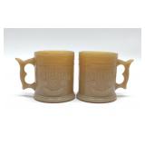 1983 WHATABURGER SLAG COFFEE MUG PAIR
