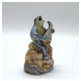 VTG SINGING FROG FLOWER FROG