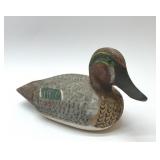 ANTIQUE GREEN WINGED TEAL DUCK DECOY