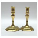 BALDWIN BRASS CANDLESTICK PAIR 7
