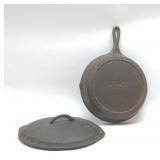 LODGE CAST IRON SKILLET with lid