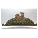 ARCHITECTURAL SALVAGE OVER DOOR ROOSTER