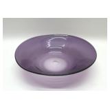 HAND BLOWN AMETHYST FRUIT BOWL 11