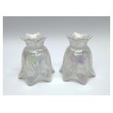 FENTON OPALESCENT 2 WAY CANDLE HOLDERS