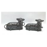 2 GRISWOLD CAST IRON CAKE MOLDS