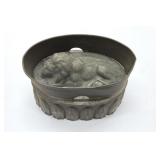 ANTIQUE LION BUTTER MOLD
