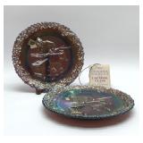 2 FENTON CARNIVAL PLATES