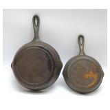 2 SK USA CAST IRON PANS