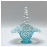 FENTON HOBNAIL AQUA BASKET