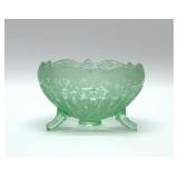 FENTON GREEN MING ART 1935 CANDY BOWL