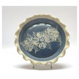 DOGWOOD PIE PLATE SEAGROVE NC POTTERY