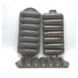 3 CAST IRON CORNBREAD PANS
