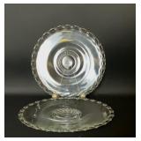 2 IMPERIAL GLASS RICHELIEU PLATTERS 14