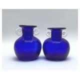 TARNOWIEC POLISH BLOWN GLASS VASES