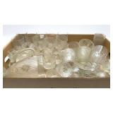 Box packed full of Iris and herringbone stemware