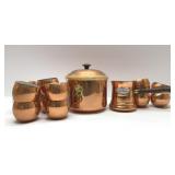 ASSORTED VTG COPPER COOKWARE