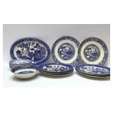 VTG ASSORTED BLUE WILLOW CHINA