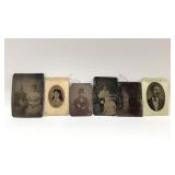 ANTIQUE TIN TYPE PHOTOGRAPHS (6)