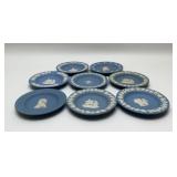 8 WEDGWOOD BLUE JASPERWARE PLATES