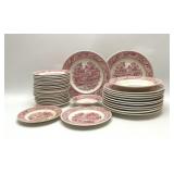 Memory Ln., Royal ironstone RED TRANSFERWARE