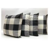 4 BUFFALO PLAID PILLOWS