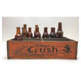 Orange crush delivery crate with bottles