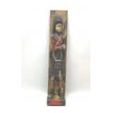 Carved wooden soldier figure