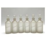 6 VTG APOTHECARY LAVORIS JARS 7ï¿½ï¿½
