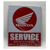 Metal Honda sign 15 x 12