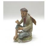 SAC PORCELAIN MAN WITH PAINT BRUSH FIGURE