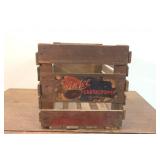 Antique cantaloupe fruit crate