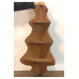 Wood corner shelf