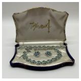 VTG RHINESTONE NECKLACE, BRACELET, EARRINGS SET