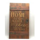 OUR HOME DOOR SIGN