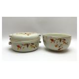 HALLS AUTUMN LEAF CASSEROLE, MIXING BOWL