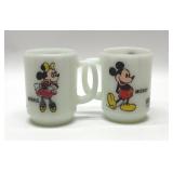 Anchor hocking, Mickey and Minnie, coffee mugs