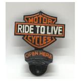 Harley Davidson, cast-iron bottle opener