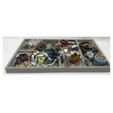 Assorted vintage costume jewelry