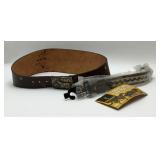 2 VTG BELTS HONDA MOTORCYCLE BUCKLE