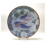 JAPANESE PORCELAIN KOI FISH BOWL